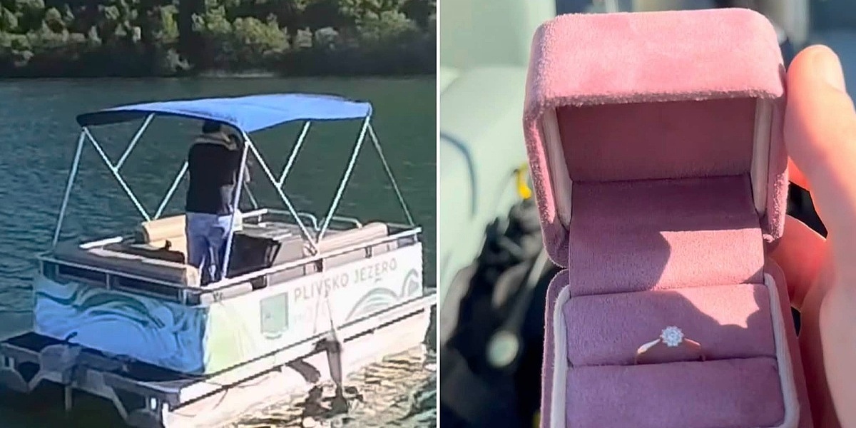 Originalna prosidba na Plivskom jezeru: Prsten ispao na dno, ali se sve ipak dobro završilo