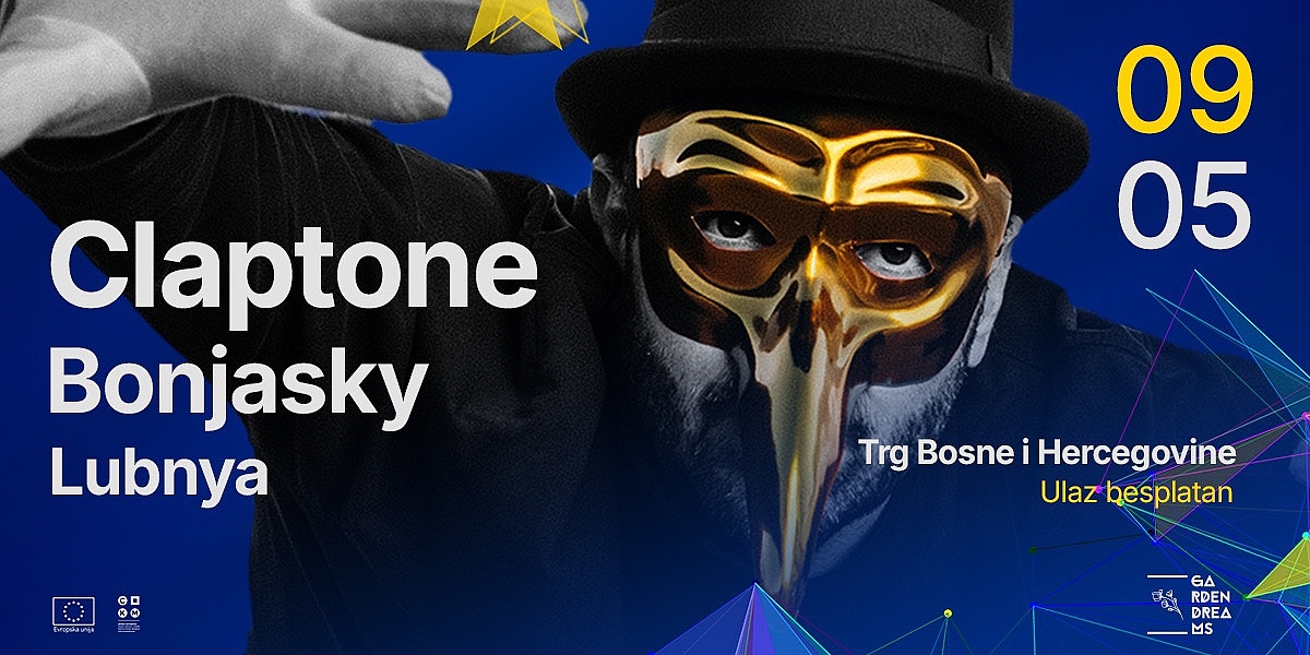 Nastup DJ Claptonea na Trgu BiH u Sarajevu pomjeren za 9. maj
