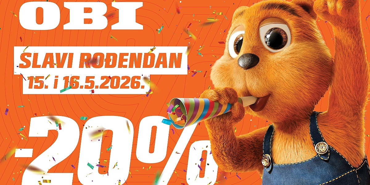 OBI slavi 23. rođendan uz 20% popusta na cjelokupan asortiman
