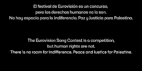 Španski javni servis pred finale Eurosonga emitovao poruku podrške narodu Palestine: Mir i pravda za Gazu