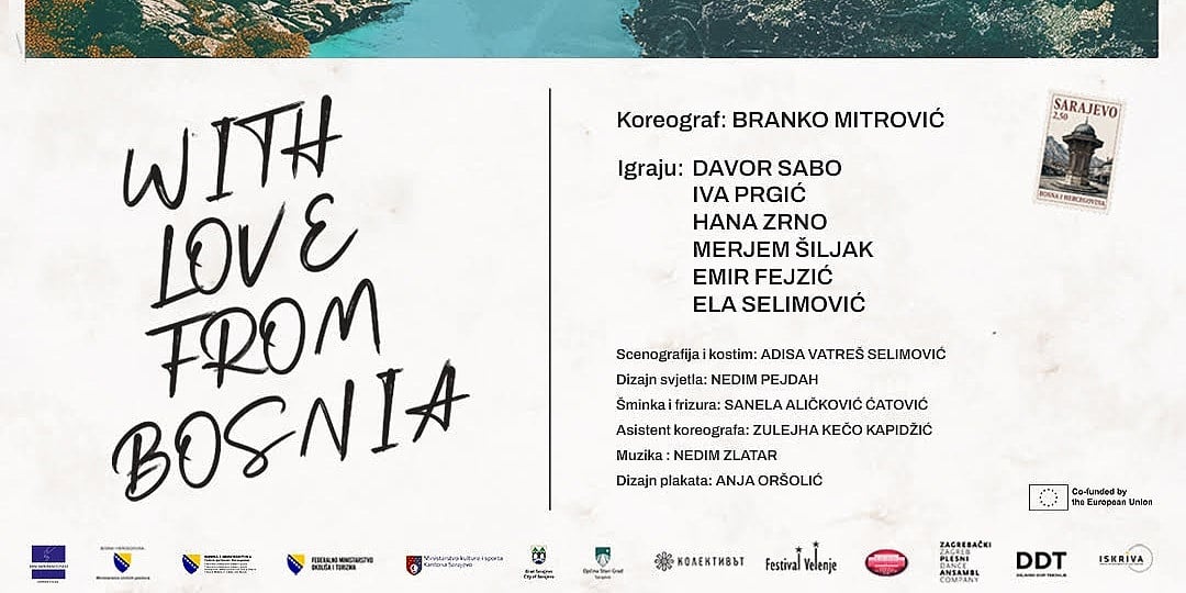 Premijera plesne predstave "With Love From Bosnia" biti će održana 4. juna sati na bazenima Bentbaša