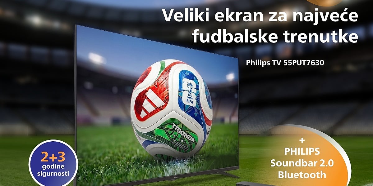 Postani selektor najvatrenije atmosfere u gradu uz novi Philips TV i gratis soundbar