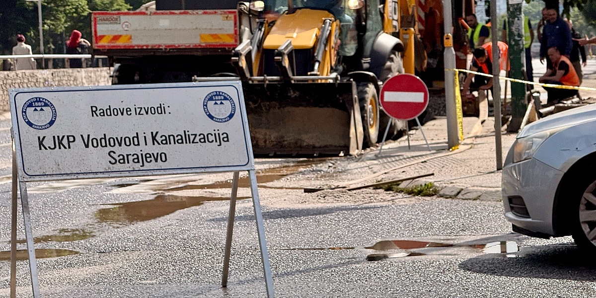 Sutra veliki dio Sarajeva neće imati vode zbog popravke kvara na glavnom cjevovodu