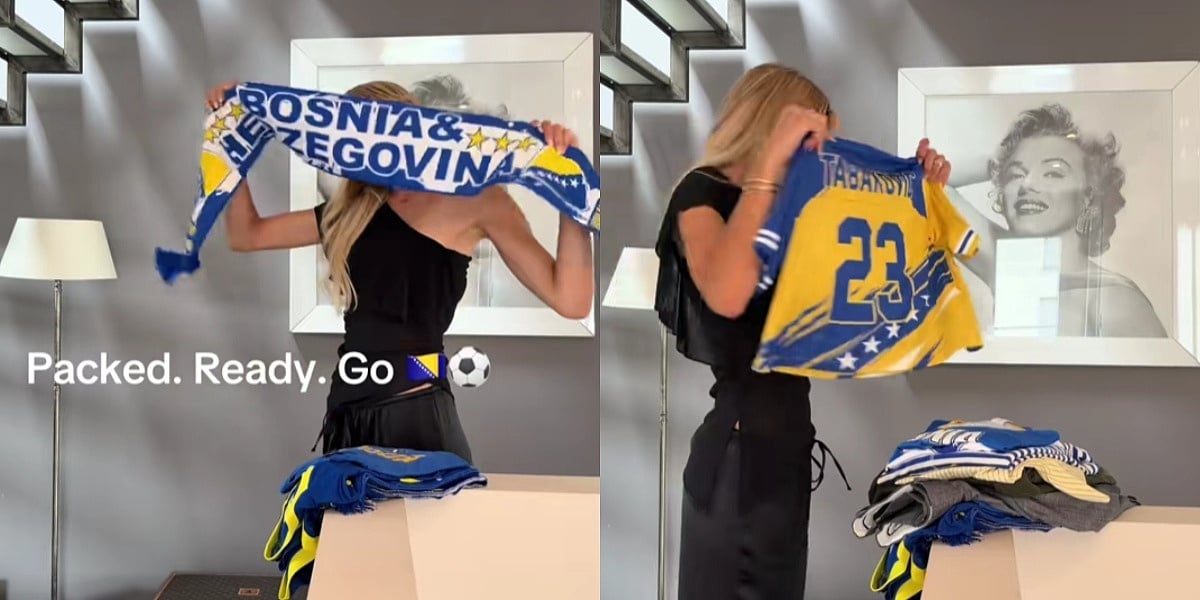 Sabrina Tabaković pokazala kako se pakuje za Svjetsko: Navijački rekviziti i poljubac na dres