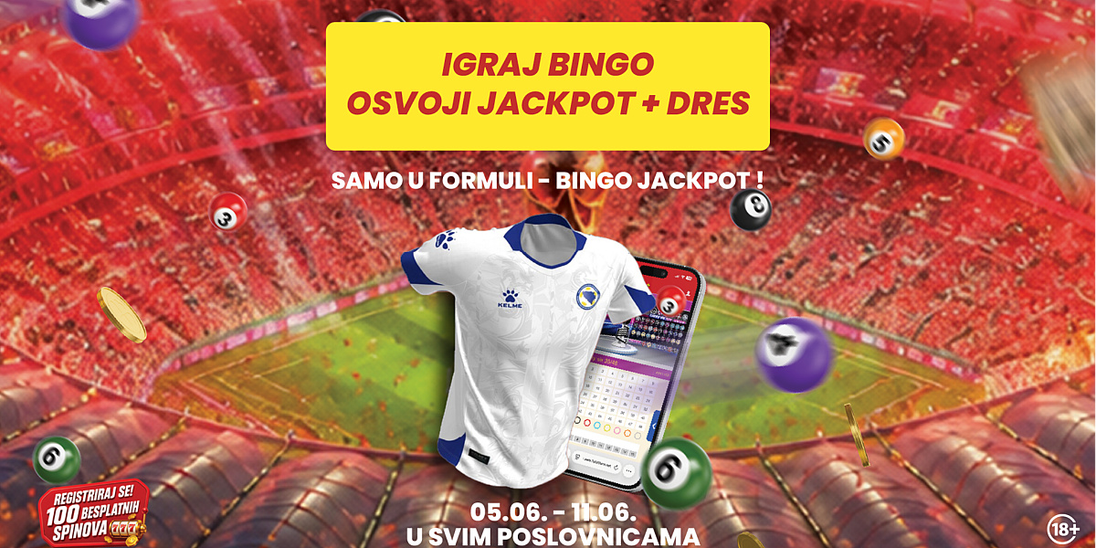 Osvoji dres reprezentacije BiH u Formuli: Požuri u poslovnicu i igraj Bingo