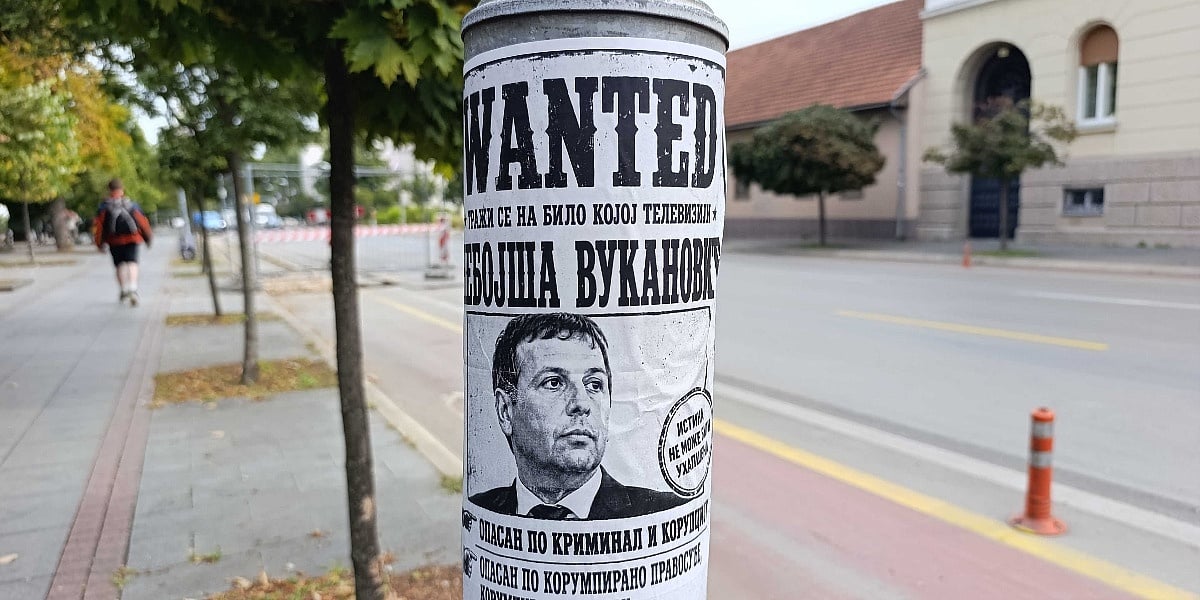 U Banjoj Luci osvanuli "WANTED" plakati sa likom Nebojše Vukanovića