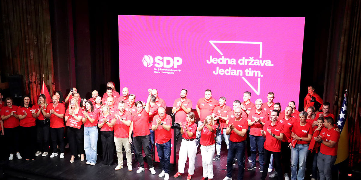 SDP održao skup u Mostaru: "Povećanjem minimalne plate radnicima je uplaćeno 1,2 milijarde KM više"