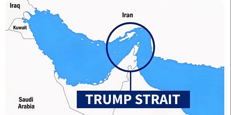 Trump ponovo objavio mapu: Ovaj put je Hormuški moreuz nazvao "Trumpov moreuz"