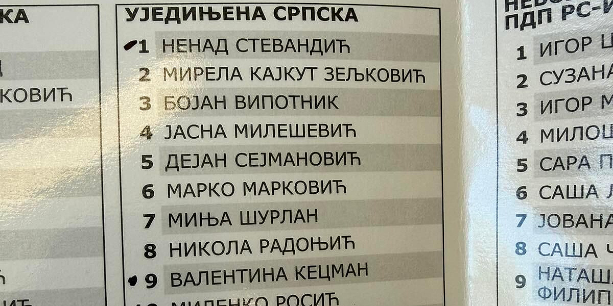 Na pojedinim biračkim mjestima davani pomoćni listići s već obilježenim kandidatima