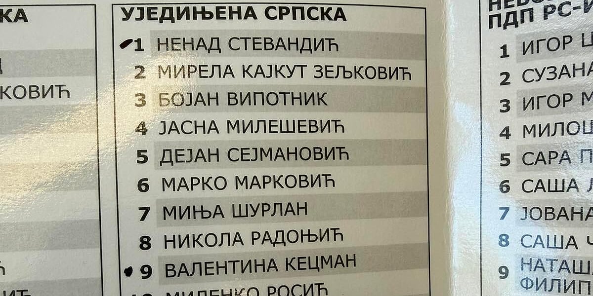 Na pojedinim biračkim mjestima davani pomoćni listići s već obilježenim kandidatima