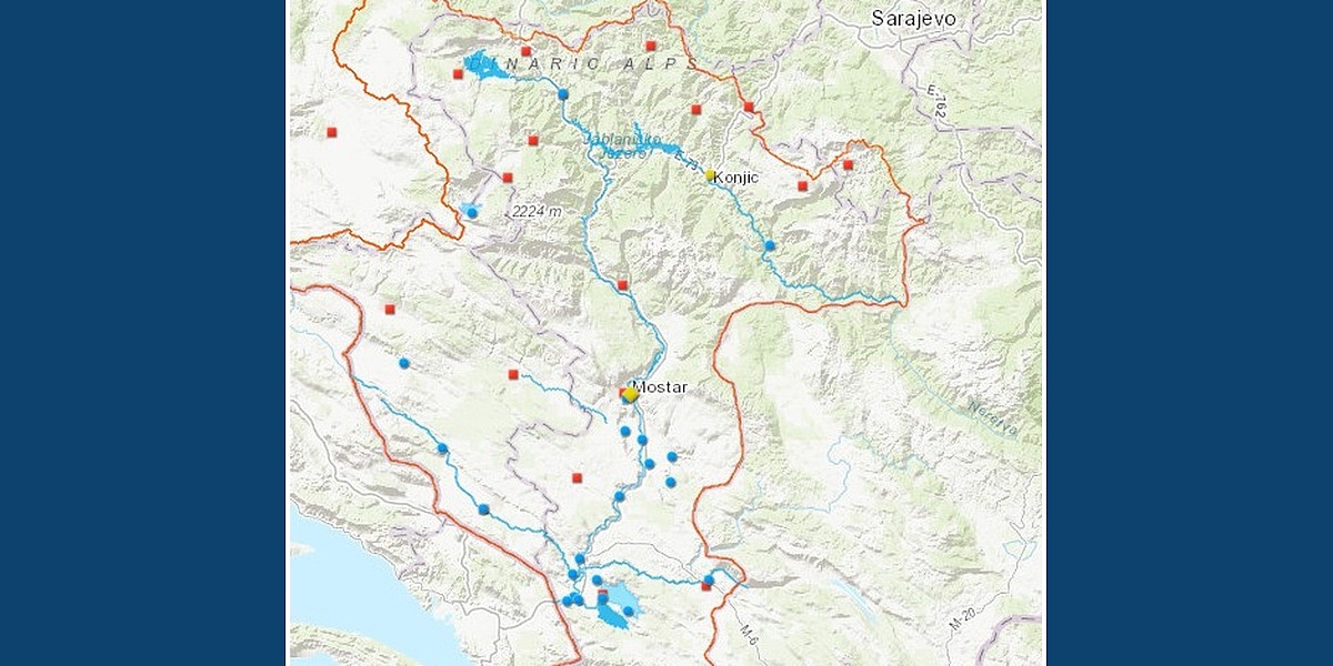 Moguća izlijevanja rijeka i pojava bujica: Izdato upozorenje za slivove Neretve i Trebižata