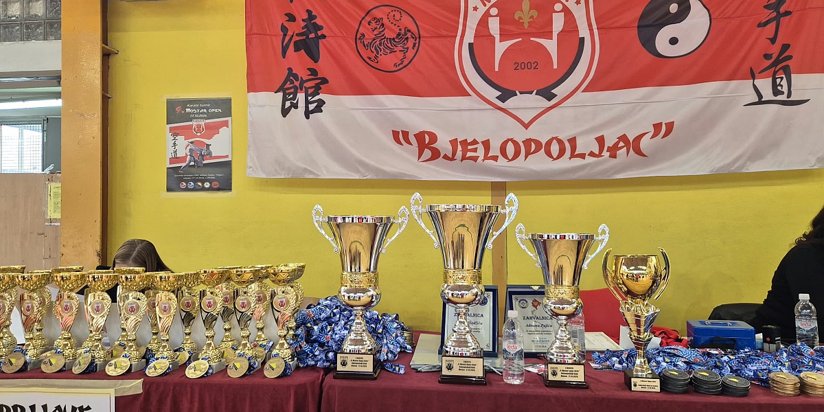 Karate turnir Mostar Open 2026 okupio 550 takmičara iz sedam država