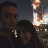 Najneprimjereniji selfie ikada: Fotografisali se ispred hotela u plamenu