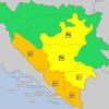 Upozorenje Meteoalarma: U Sarajevu jak vjetar, u Hercegovini velike padavine
