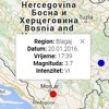 U Hercegovini zabilježen zemljotres jačine 3,7 stepeni po Richteru