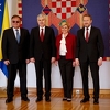 Dočekani uz najviše državne počasti: Članovi Predsjedništva BiH počeli službenu posjetu Hrvatskoj