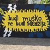 Novi grafit na Vilsonovom šetalištu: "Budi muško, ne budi siledžija"
