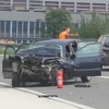 Na autoputu kod Kaknja automobil udario u kamion, vozač povrijeđen