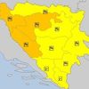 Narandžasto upozorenje zbog pojačanog vjetra s olujnim udarima u Krajini i Hercegovini