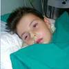 Spasimo sedmogodišnjeg Evelina koji ima tumor na mozgu