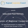 Sarajevo Film Festival dobitnik nagrade Prvak regionalne saradnje u Jugoistočnoj Evropi