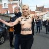Prva hapšenja: Demonstrantice u toplesu protestovale dok je Le Pen glasala