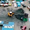 U Tuzli počelo raščišćavanje u požaru izgorjele Hametove pijace