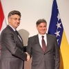 Zvizdić i Plenković razgovarali u Sarajevu uoči sutrašnje zajedničke sjednice dvije vlade