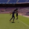 Paulinho predstavljen na Nou Campu pred sablasno praznim tribinama
