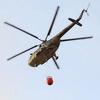 Helikopter OSBiH gasi požar u Čapljini, građani se nadaju mirnoj noći