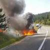 Renault Megane u potpunosti izgorio kod izletišta Bijambare