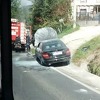 Mercedes se zapalio prilikom vožnje u Vogošći