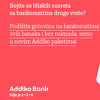 Novi Addiko paketi računa za jeftinije, jednostavnije i ugodnije poslovanje