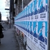 Beograd na dan posjete članova Predsjedništva BiH oblijepljen plakatima Ratka Mladića