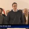 Aleksandar Vučić proglasio pobjedu u Beogradu
