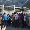 Pet autobusa s migrantima konačno stiglo u Salakovac