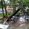 Olujno nevrijeme nakratko poplavilo ulice u Mostaru, jak vjetar obarao drveće