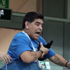 Maradona napravio show u loži: Svađao se, skakao, mirio, pokazivao mišiće...
