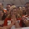 Kolinda na ruskom zahvalili domaćinu SP-a na gostoprimstvu pa povela navijanje u avionu