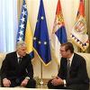 Čović s Vučićem u Beogradu razgovarao o sveukupnim odnosima hrvatskog i srpskog naroda