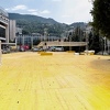 Ispred Narodnog pozorišta niče Festivalski trg 24. SFF-a