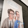 Karikature autora Zdravka Cvjetkovića na izložbi u zeničkom muzeju