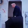 Video u kojem Trump baca kišobran pri ulasku u avion naljutio Amerikance