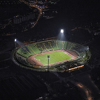 Pogled na stadion Koševo iz zraka za vrijeme sarajevskog derbija