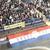 Hrvatski navijači u susretu sa Španijom istakli zastavu i transparent "Free Catalonia"