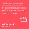 Addiko Red Wednesday akcija nudi posebne pogodnosti za gotovinske kredite