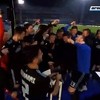 Igrači Dinama napravili haos u studiju, slavlje se nastavilo u svlačionici
