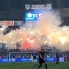Manijaci napravili veliku bakljadu na južnoj tribini stadiona Grbavica