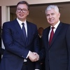 Vučić stigao u centralu HDZ-a na sastanak sa Čovićem