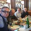 Bregović, Sidran, Purivatra i Skaka na poslovnom ručku u Sarajevu
